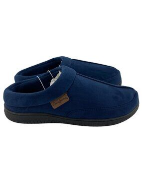 Dearfoams | Men's Slippers | Slip-On | Memory Foam | Size Small (7-8) | Blue NEW